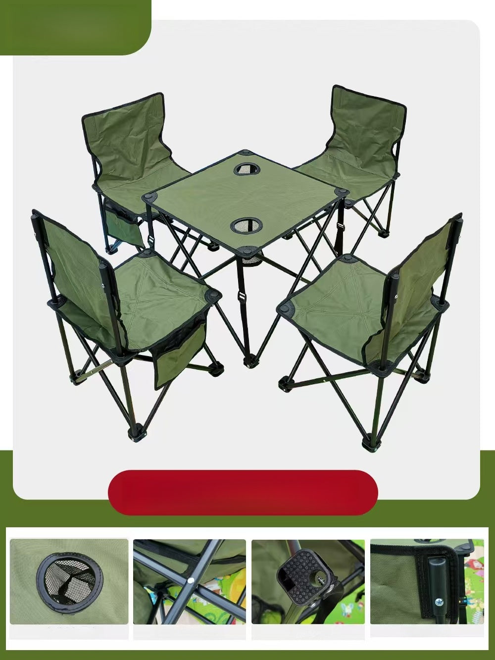 Juego de sillas playeras pequeñas
