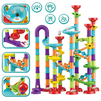 Juego de Construcción Pista de Canicas Marble Run (93 Piezas)