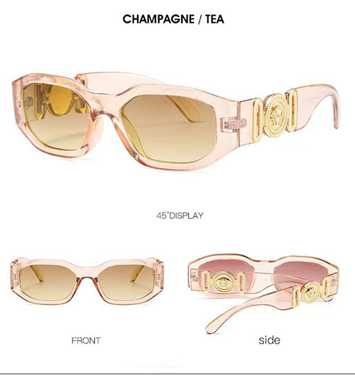 Lentes de Sol Estilo Rectangular Vintage Y2K