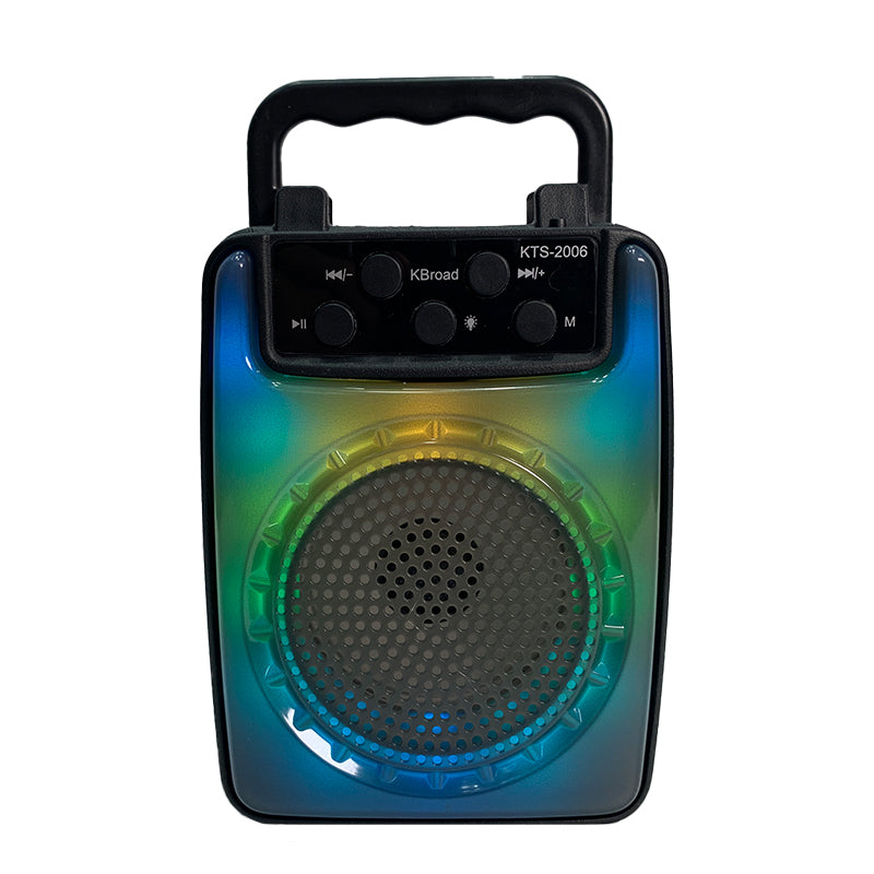 Bocina Portátil Bluetooth con Luces LED RGB