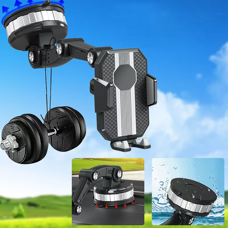 Soporte de Celular para Auto Multiposición con Brazo Extensible y Ventosa de Alto Agarre