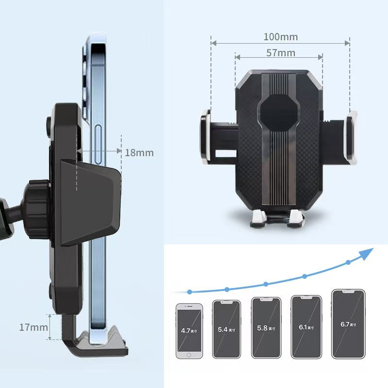 Soporte de Celular para Auto Multiposición con Brazo Extensible y Ventosa de Alto Agarre