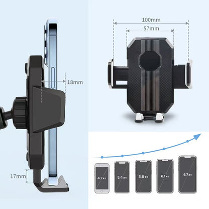Soporte de Celular para Auto Multiposición con Brazo Extensible y Ventosa de Alto Agarre