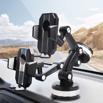 Soporte de Celular para Auto Multiposición con Brazo Extensible y Ventosa de Alto Agarre