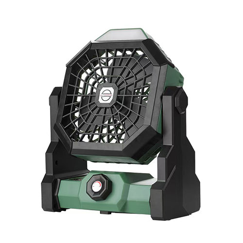 Ventilador Portátil Recargable para Camping con Luz LED Integrada
