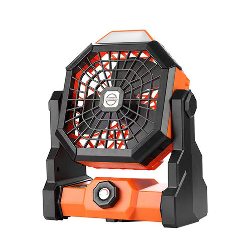 Ventilador Portátil Recargable para Camping con Luz LED Integrada