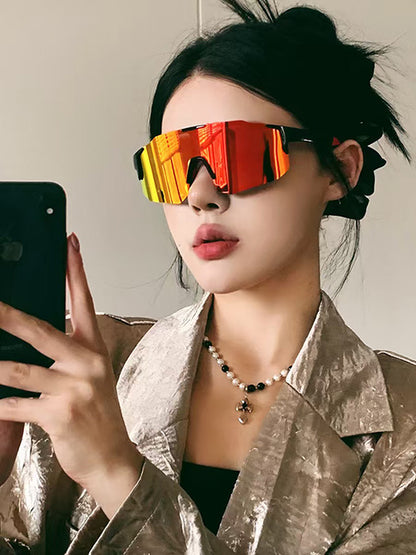Lentes de Sol Unisex Estilo Deportivo Futurista