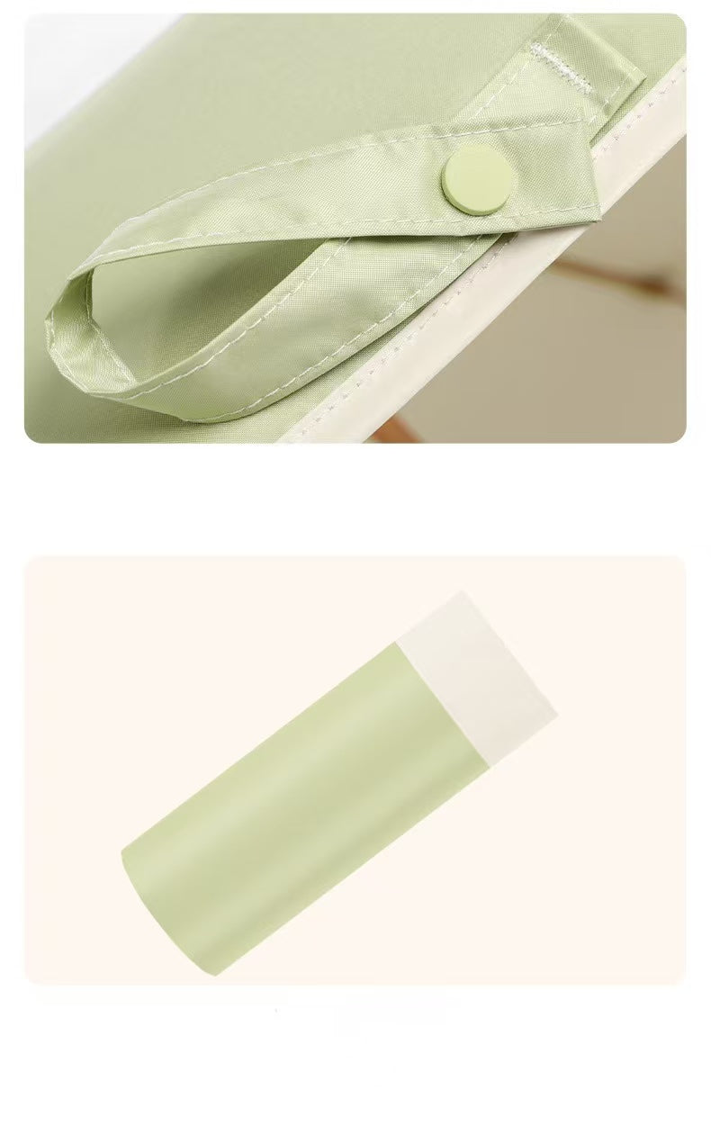 Mini Sombrilla Paraguas Plegable de Bolsillo con Protección UV (UV Block) y Estuche Rígido Tipo Cápsula Descripción:
