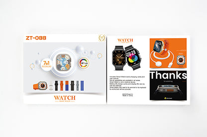 Kit Smartwatch Ultra (ZT-088) con 7 Correas Intercambiables