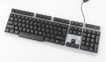 Kit Gamer Teclado Retroiluminado LED y Mouse Ergonómico RGB