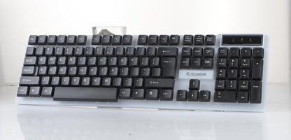 Kit Gamer Teclado Retroiluminado LED y Mouse Ergonómico RGB