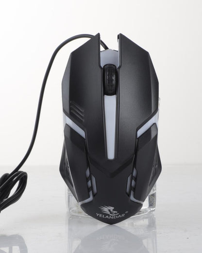 Kit Gamer Teclado Retroiluminado LED y Mouse Ergonómico RGB