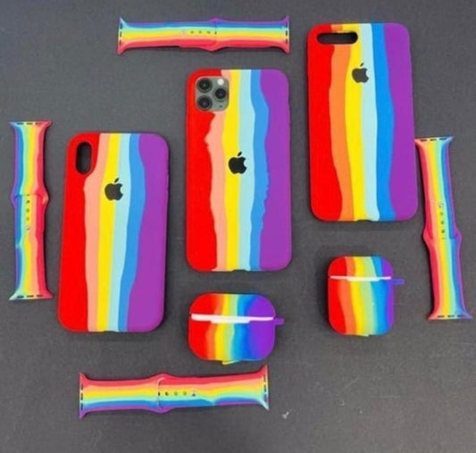 Set de Funda para iPhone, Case para AirPods y Correa para Apple Watch